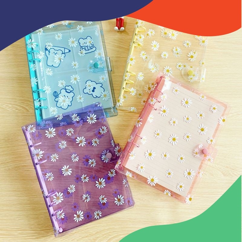 

COD Binder A5 Daisy Transparan 6 Ring Binder Kuliah Binder Cover Binder Tabungan Binder Keuangan HOTT