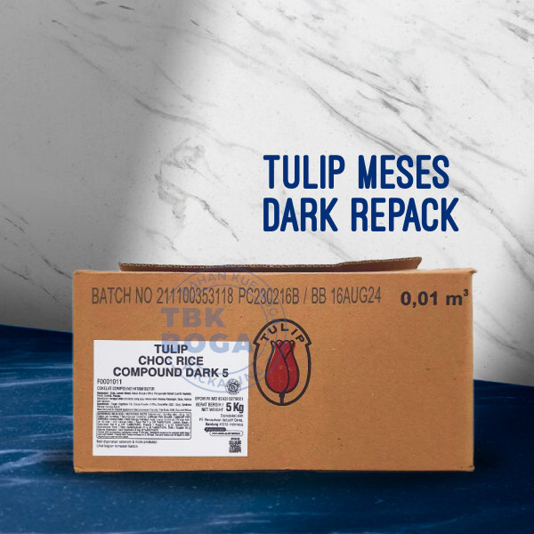 

( Repack ) Meses Tulip ( 500, 1 kg ) Dark Coklat Butir Ceres Hagelslag