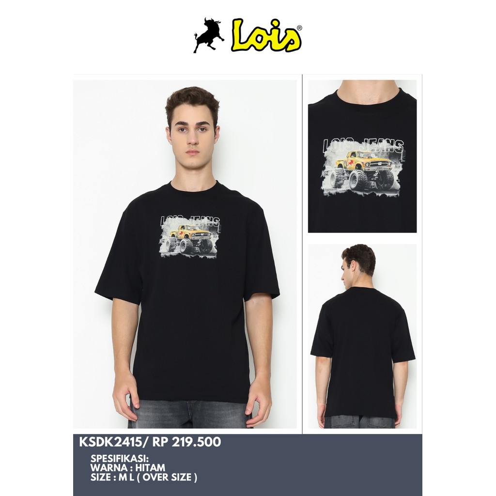 Kaos Lois Hitam Original KSDK2415