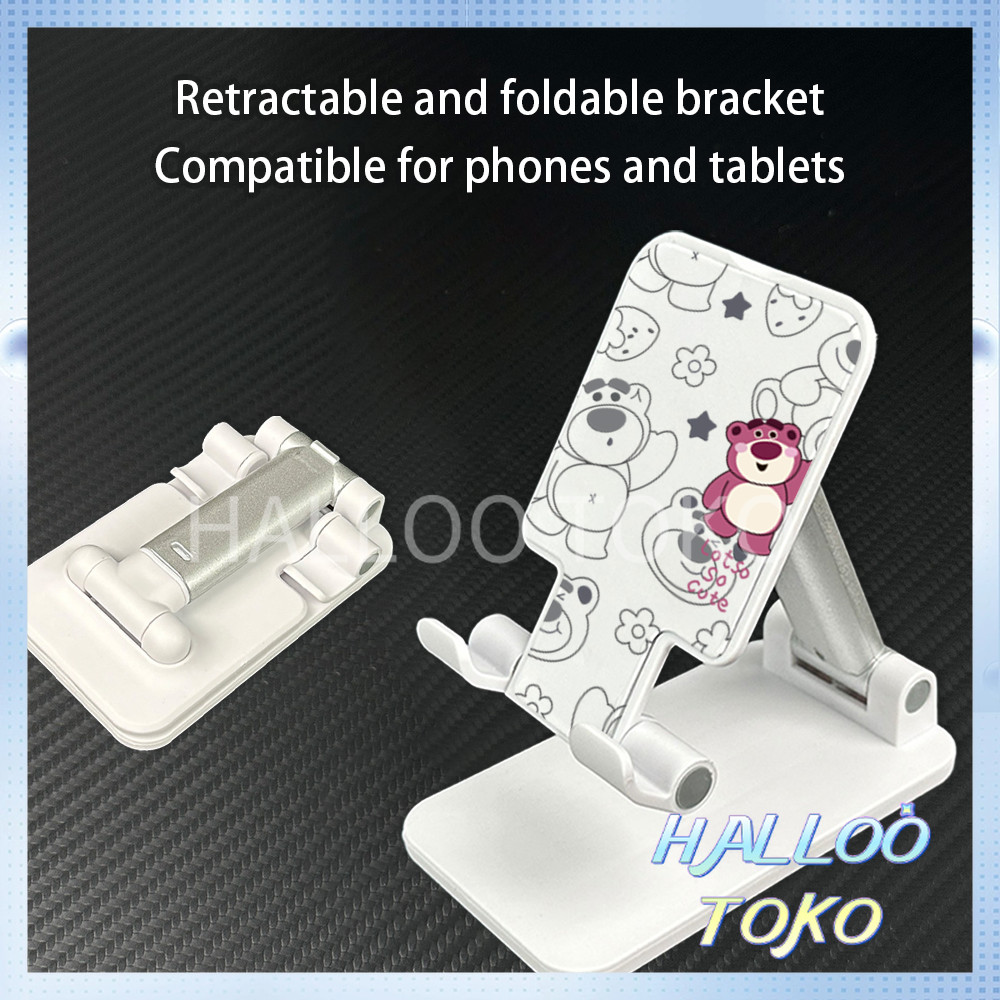 Phone Holder Stand HP Universal Cermin Lipat Liftable Tablet Mobile Phone Stand Holder — Beruang Str