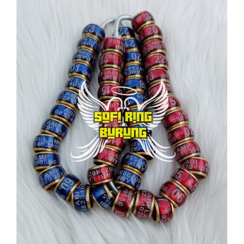 RING DONAT MK (PESAN NAMA) BURUNG KENARI MURAI PERKUTUT LOVE BIRD DERKUKU PUTER MERPATI Dll - Sofi R