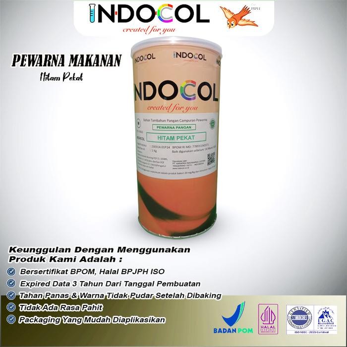 

Dijual Pewarna Makanan INDOCOL HITAM PEKAT (DARK BLACK) - PACKING 500 GR Terlaris Tbk