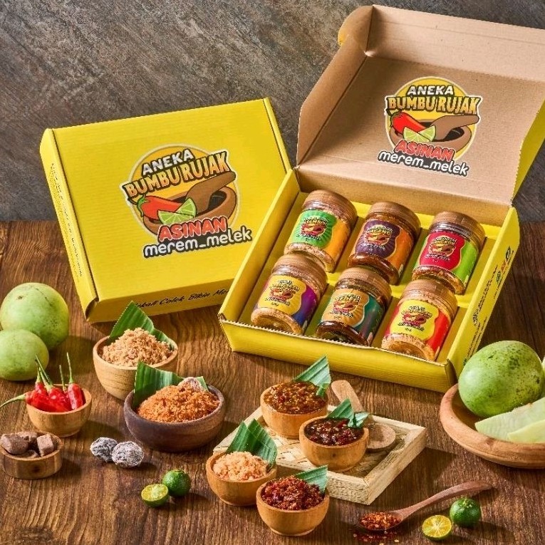 

Aneka Bumbu Rujak Lengkap Isi 6 Toples Aman Hamil