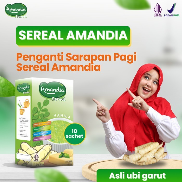 

Amandia Sereal 300g - Solusi Aman Penderita Diabetes, Gluten Free, Indeks Glikemik Rendah, Halal BPOM