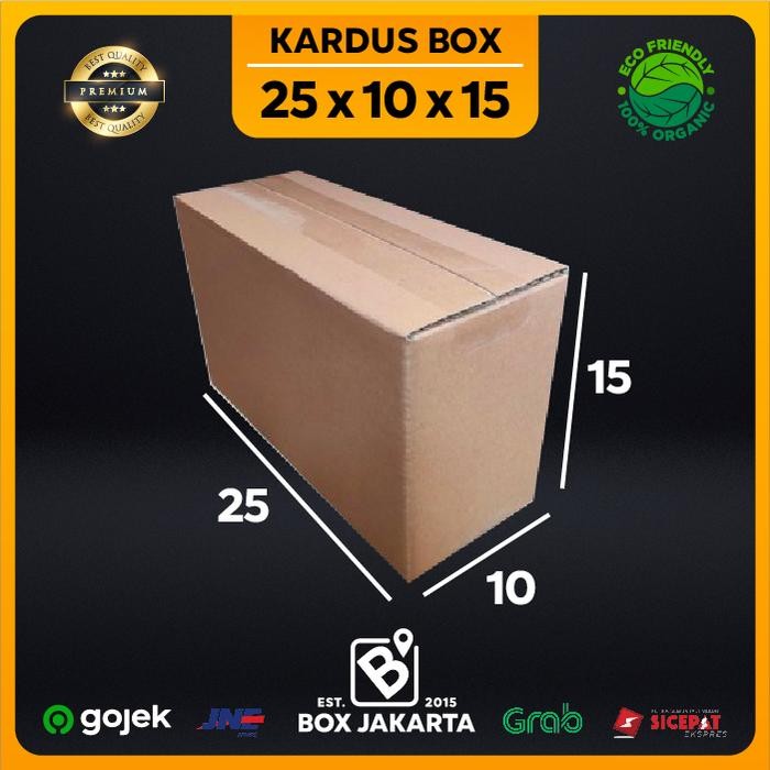 

KARDUS BOX uk 25x10x15 CM Kotak Packaging Corrugated SHEET POLOS