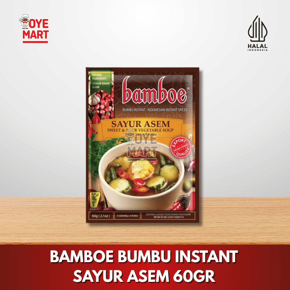 

BAMBOE BUMBU INSTAN SAYUR ASEM 60GR