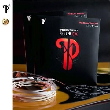 Senar Nylon Nilon Gitar Akustik Philter CX Clear Nylon Medium Tension - Akustik