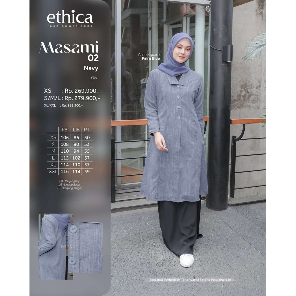 ETHICA TUNIC MASAMI 02 NAVY