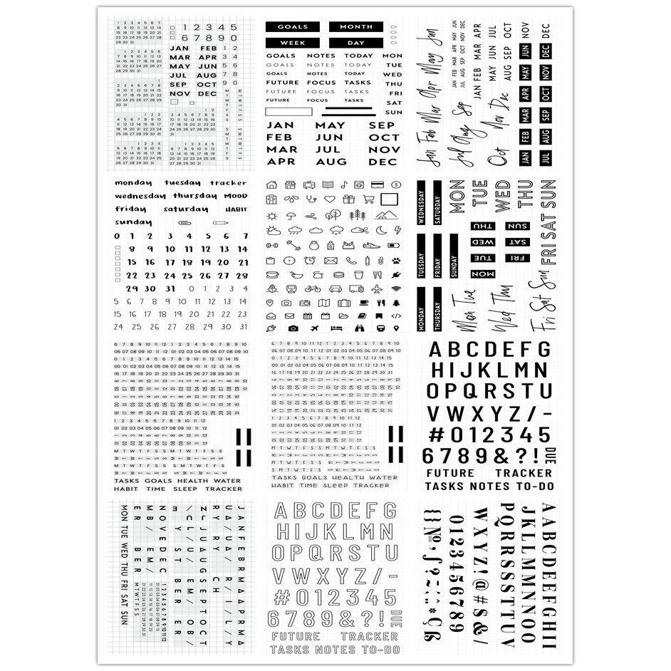 

CLEAR STAMPdate number DIY Scrapbook Card album paper craft silicon rubber roller transparent stamps 1215
