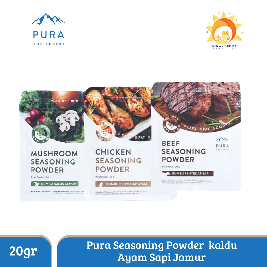 

PURA SEASONING BUMBU KALDU AYAM KAMPUNG KALDU SAPI KALDU JAMUR 20 GRAM