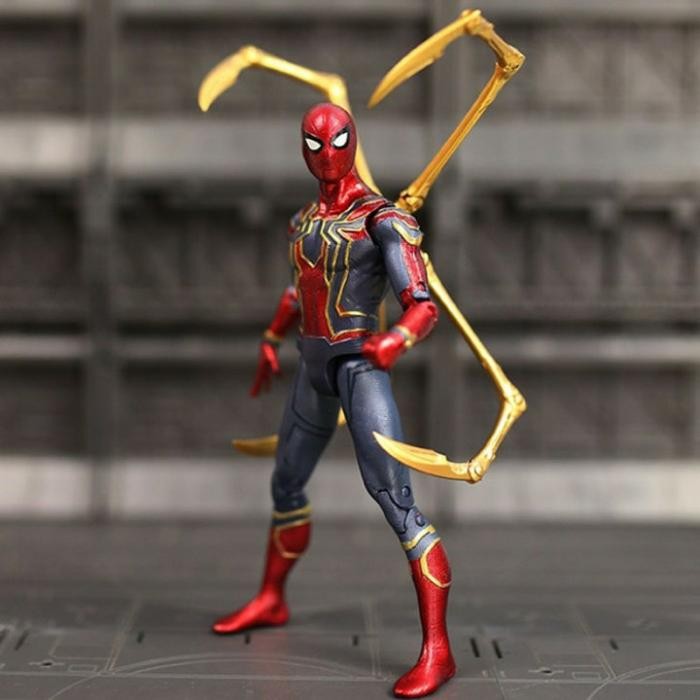 Action Figure Iron Spiderman Avengers seri End Game Toy - Action Figure Iron Spiderman Avengers seri