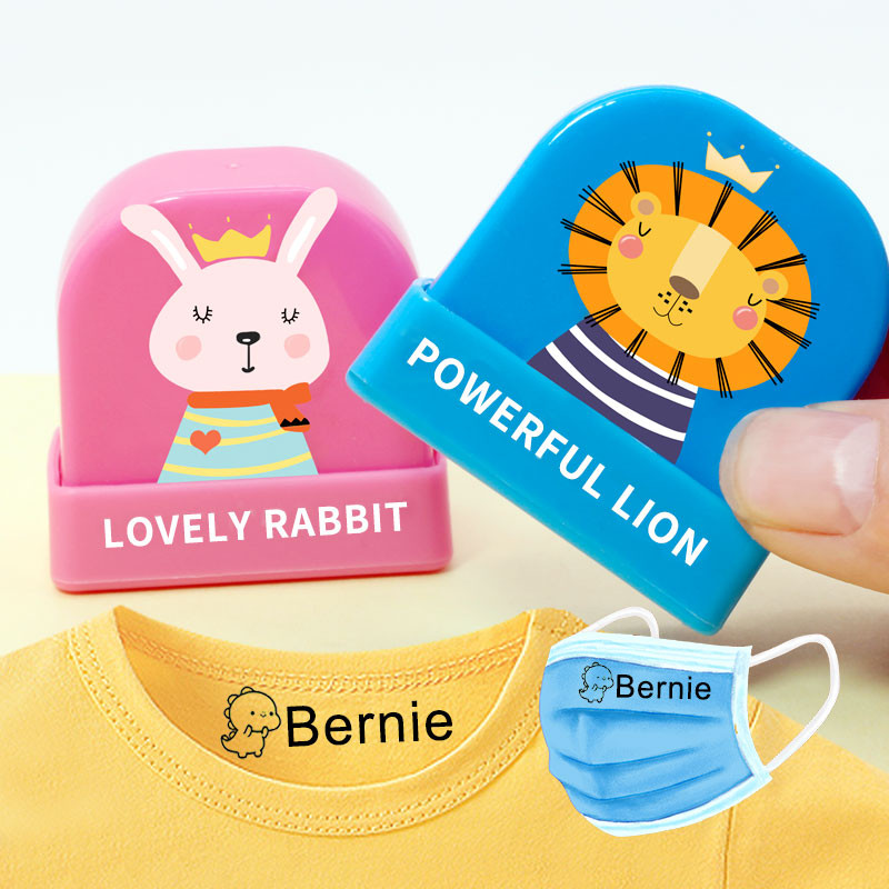 

Custom-Made Baby Name Stamp DIY for Children Seal Student Clothes Chapter Not Easy To Fade Security Name Stamp Sticker Gift