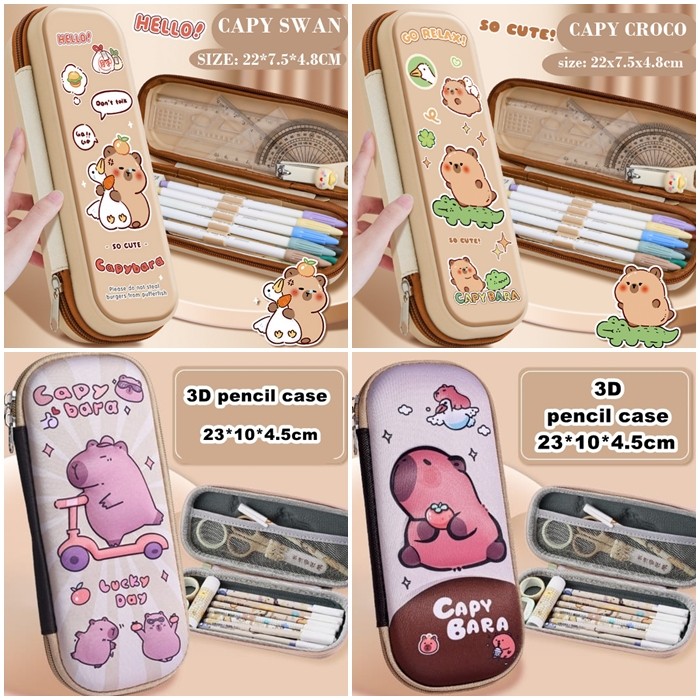 

[ORGM] Alat Tulis Sekolah Tempat Pensil Kotak Pensil Capybara Lucu 1 Tingkat