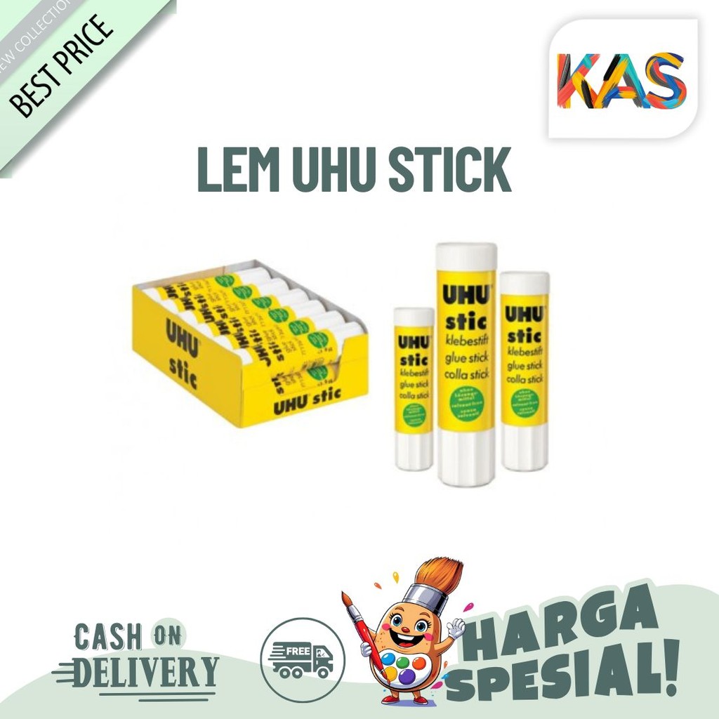 

Lem UHU Stick Ukuran 8.2 Gram / Perekat SerbaGuna - Satuan