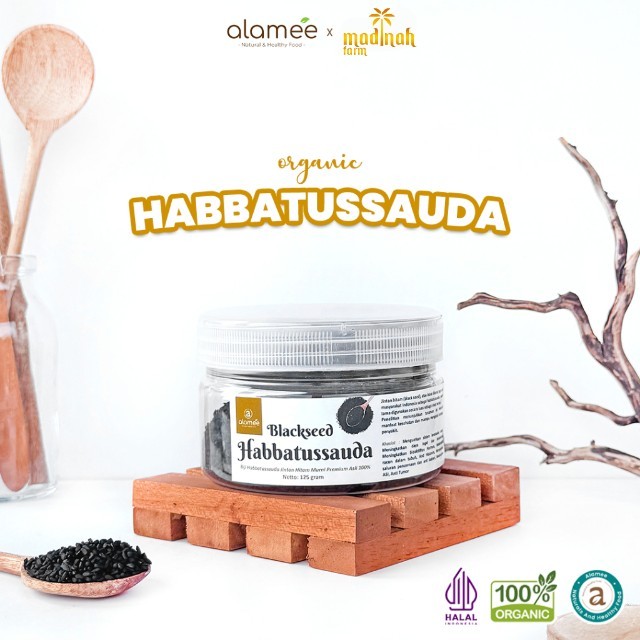 

ALAMEE Habbatussauda Biji Jintan Hitam Original Asli Jinten Habatusauda 125 gram Madinah Farm madinah