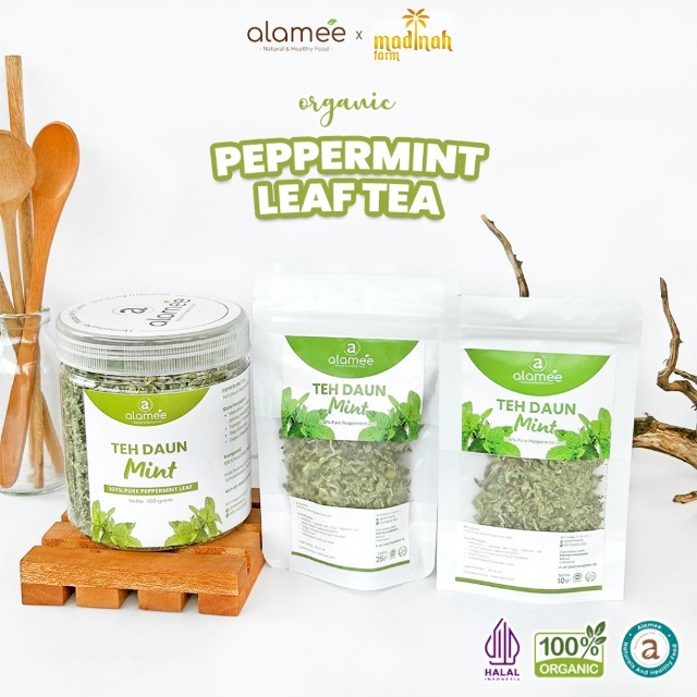 

ALAMEE Peppermint Tea Teh Daun Mint Organik Pappermint Papermint Kering Dried madinah