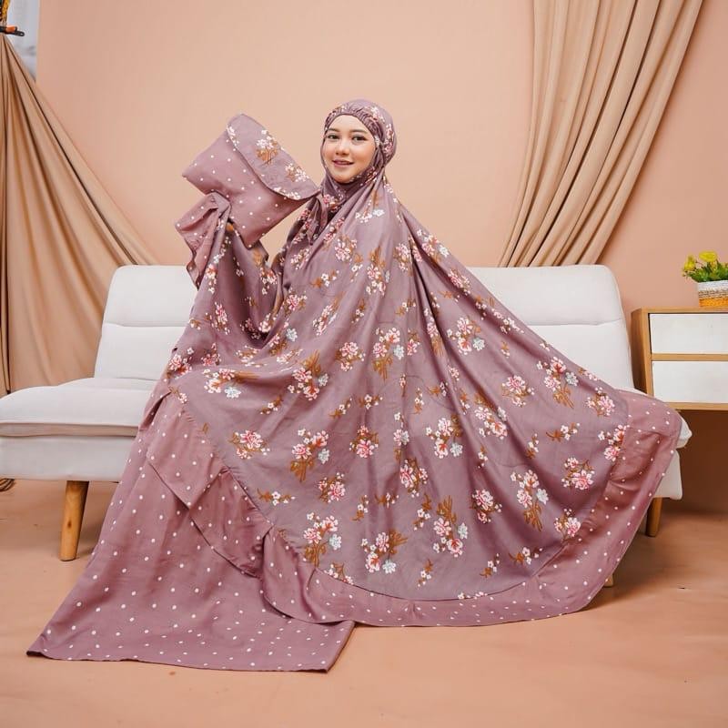 Mukena Setelan Atas Bawah Jumbo Dewasa Mukena Rayon Dingin