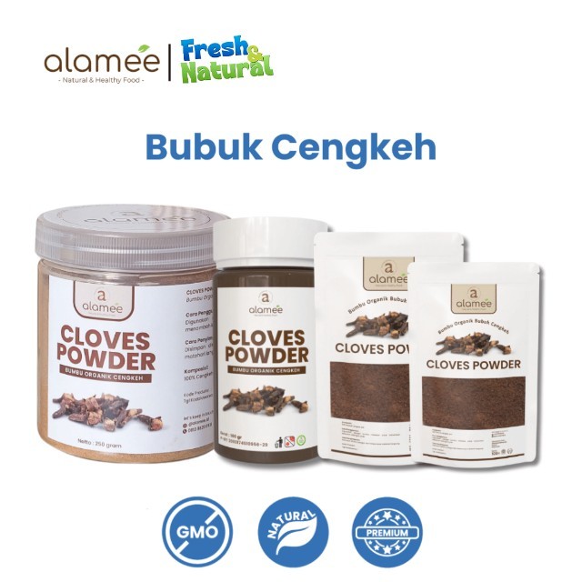 

ALAMEE Cengkeh Bubuk Clove Powder Ground Spice Murni Asli Tanpa Campuran Bumbu Organik 250g fresh and natural