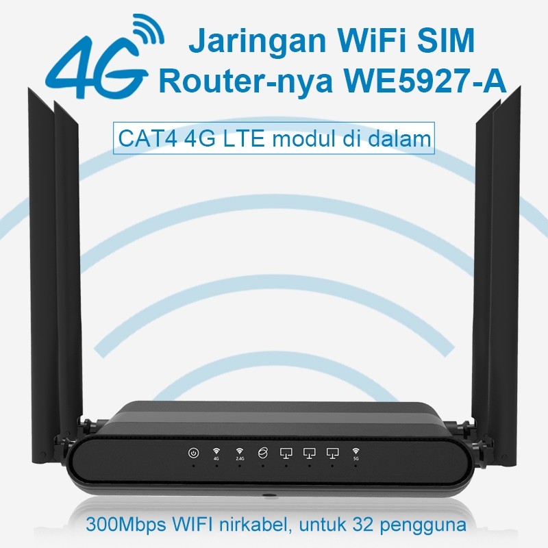 ZBT 4g router dengan slot kartu sim Tanpa Hadapan Hotspot 4G LTE Modem Router WIFI 300 MBPS SPEED