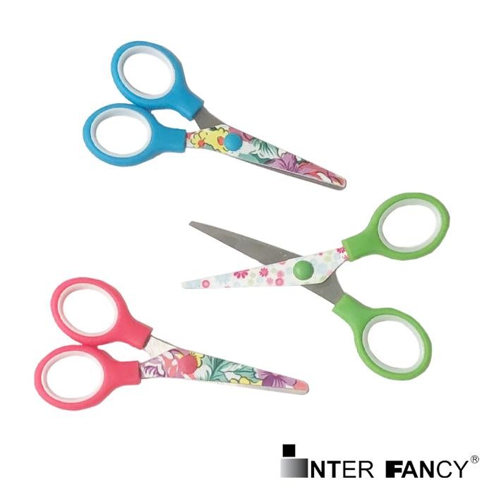 

Gunting Kertas Anak Lucu / Fancy Kids Safety Scissors Motif Bunga, Type 5001A, Gagang / Handle dari Plastik, Mata Pisau dari Stainless Steel tidak Berkarat
