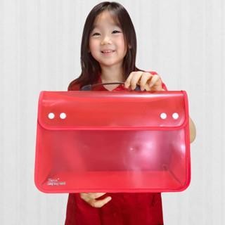 

【YANA-M】PROMO!!! Toplaku Tas Map Dokumen Berkas Anti Air Multifungsi Zipper File Plastik Serbaguna Penting Aesthetic Dokument Document File Folder Organizer Clear Holder Stationery - MERAH