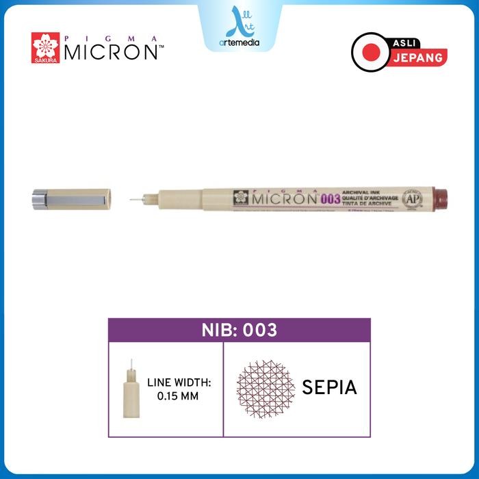 

【M-MT】SALE!!! Drawing Pen Sakura Pigma Micron 003 & 005 - 003 SEPIA