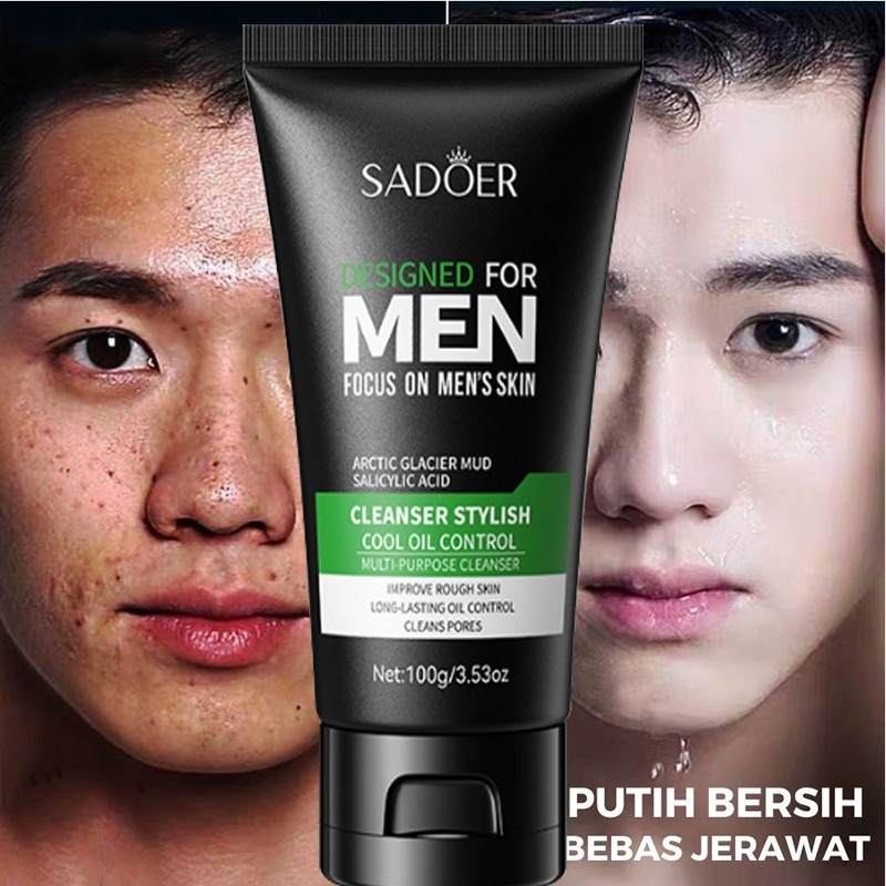 Pembersih Wajah Pria Pembersih Wajah Jerawat  Pembersih Wajah Pria Pemutih Wajah Pria Face Wash Acne