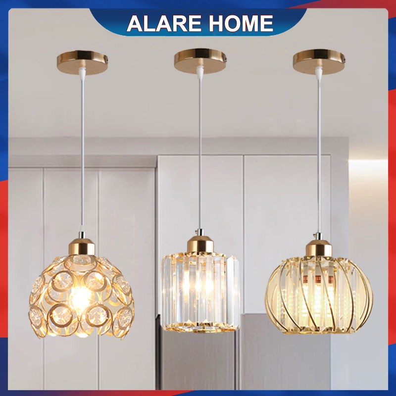 LAMPU GANTUNG LAMPU PLAFON GANTUNG KRISTAL MINIMALIS LAMPU KRISTAL PLAFON RUMAH LAMPU CEILING
