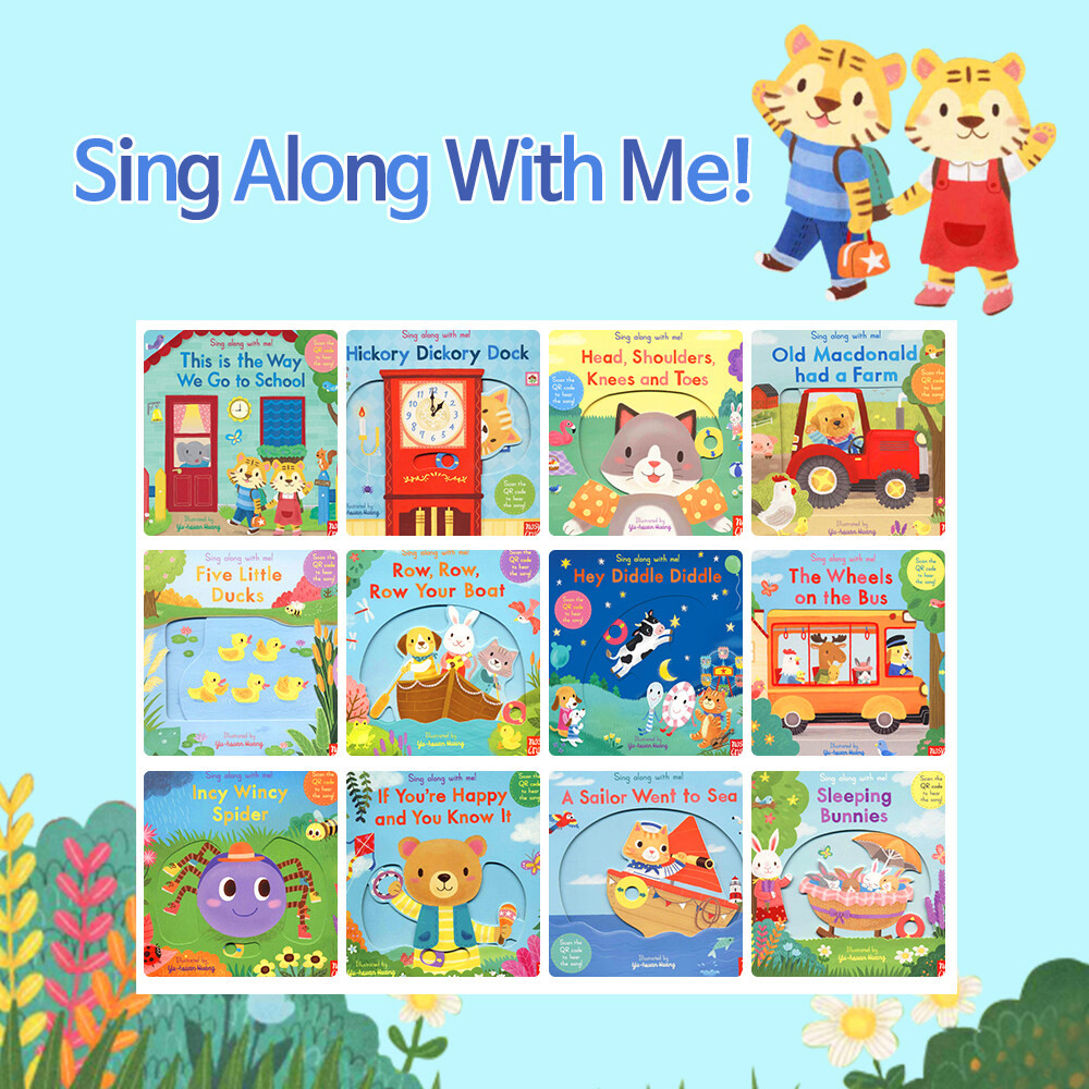 

Kidnedu Sing Along with Me Board Book Push Pull Slide Buku Anak / Buku Nosy Crow