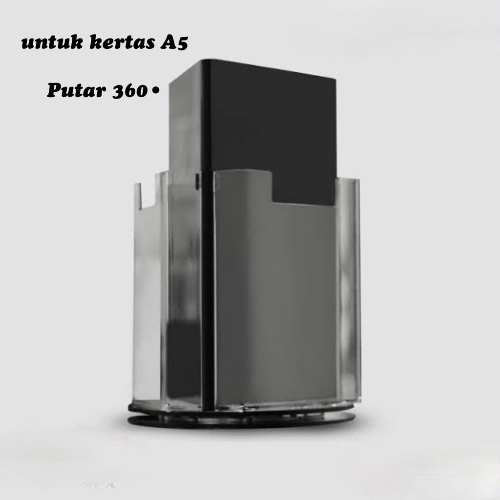 

Tempat Brosur 3 sisi putar 360•