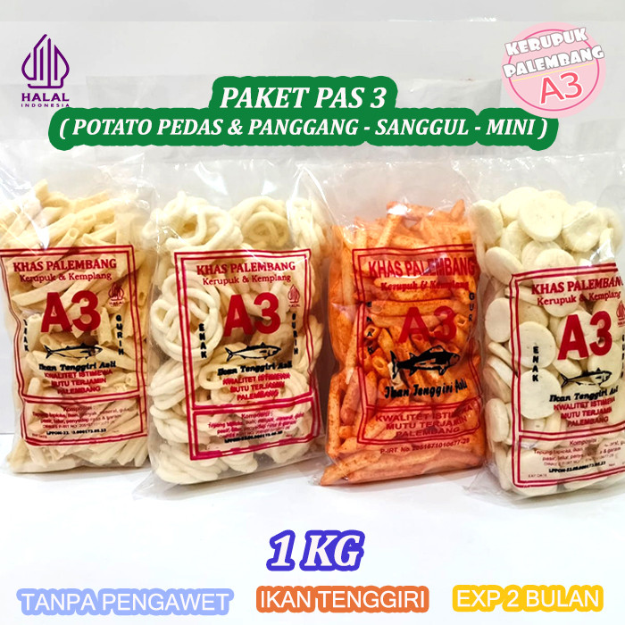

PAKET PAS 3 - KEMPLANG MINI SANGGUL POTATO PEDAS POTATO SAPI PANGGANG