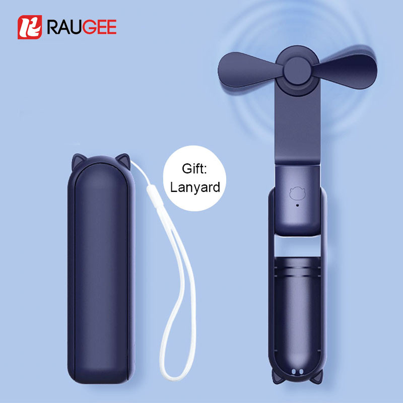 Mini Handheld Fan Portable Small Fan 2000Mah Cute Pocket Fans For Outdoor 3 Gear Wind USB Recharge D