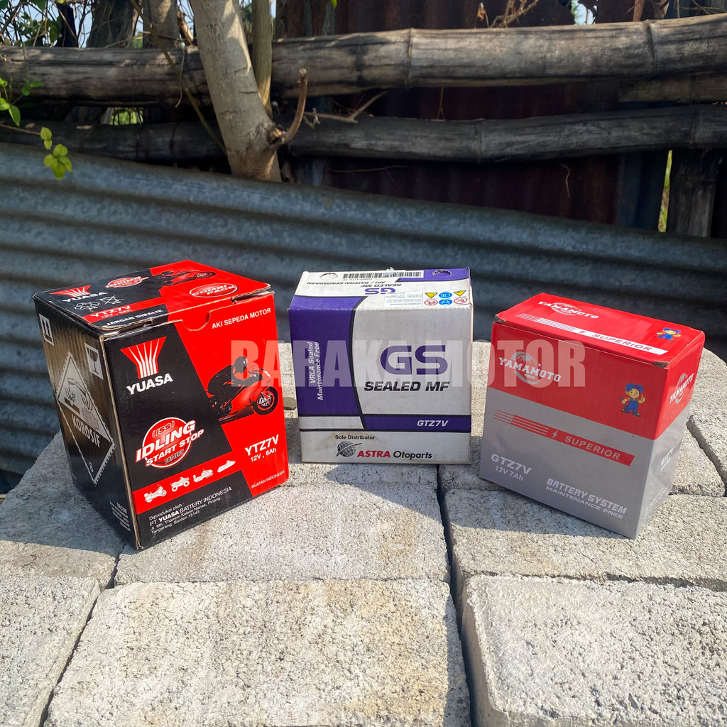 Aki GTZ7V Nmax ORI Original (YUASA/ GS/ YAMAMOTO)
