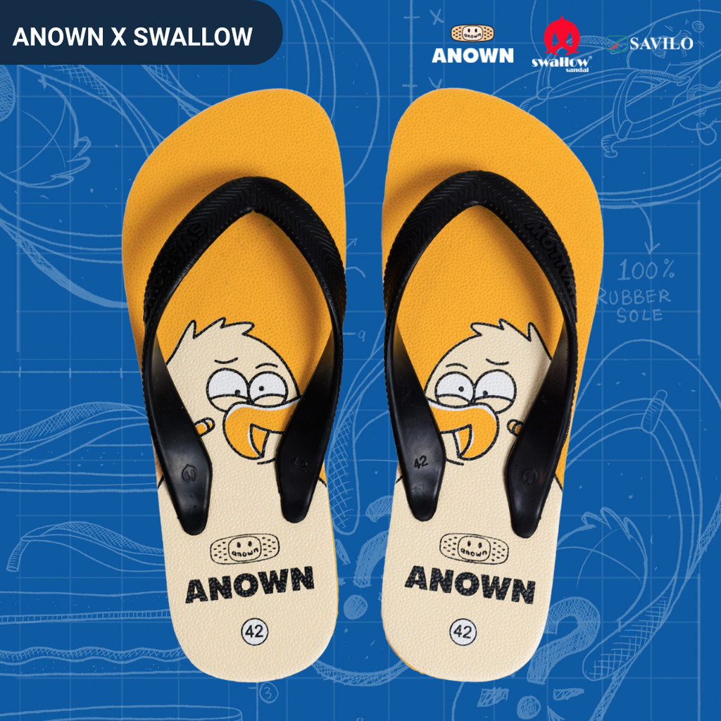 ANOWN X SWALLOW X SAVILO TRAVIS FLIP FLOP