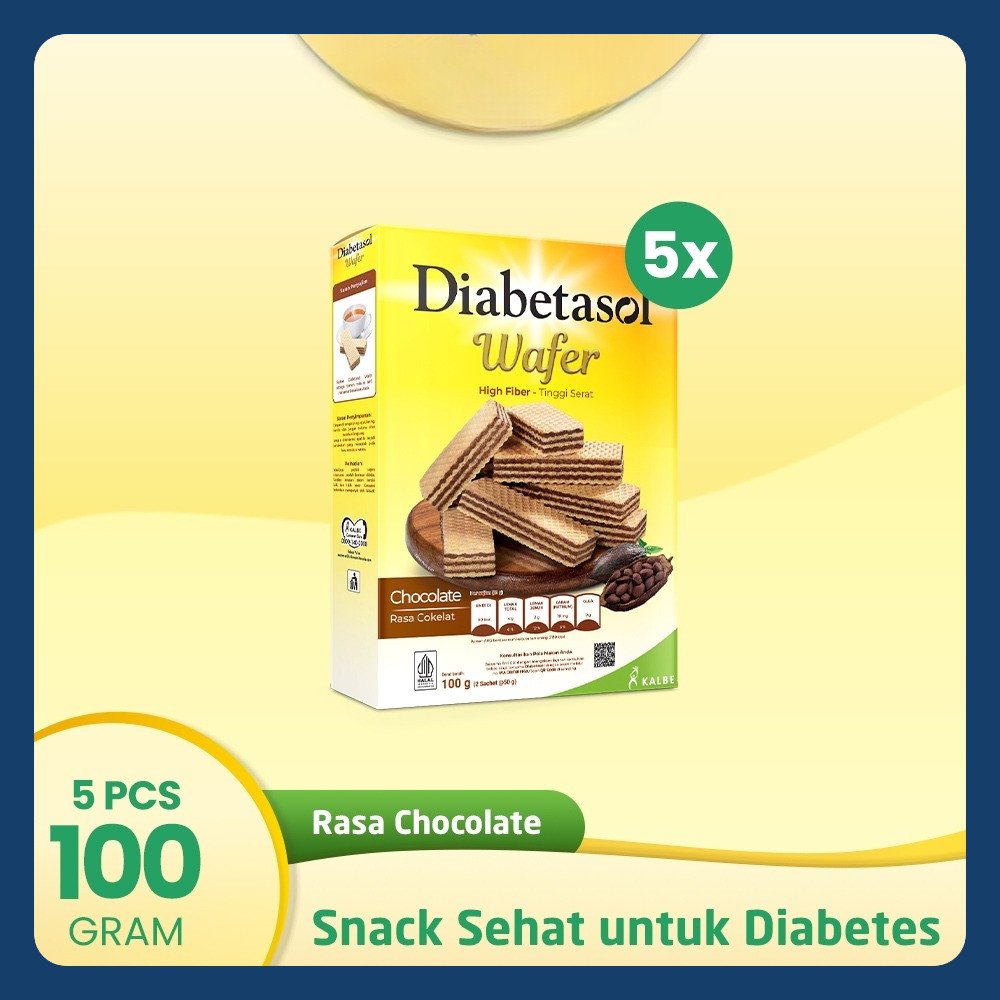 

Buy 5 Diabetasol Wafer Chocolate 2x50g