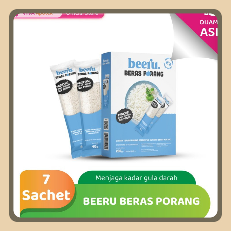 

Beeru Beras Porang Box (7 Sachet)
