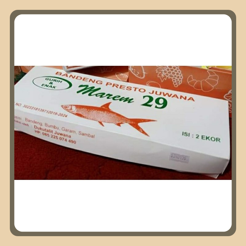 

Bandeng Presto Marem 29 JUWANA (1 dus isi 2 ekor)