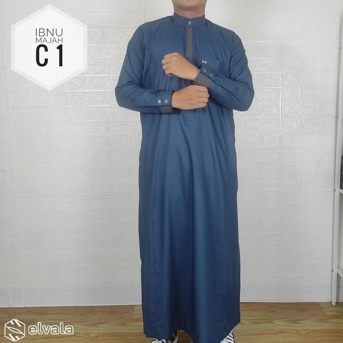 Jubah Al Raz Model Ibnu Majah Desain Premium - C1