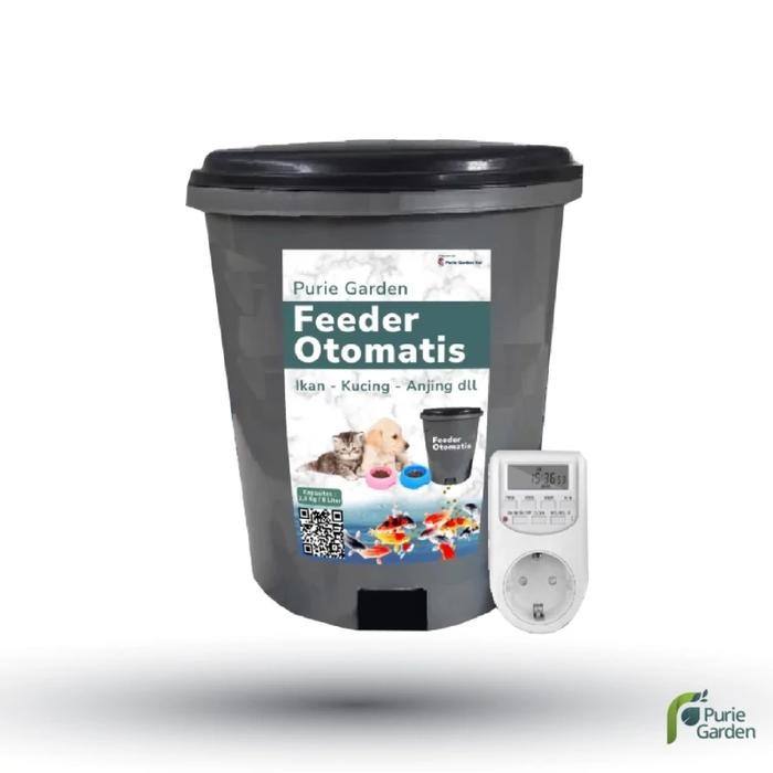 Auto Feeder Otomatis Ikan Koi Memberi Pakan Ikan Otomatis PG KDR - Timer Luar