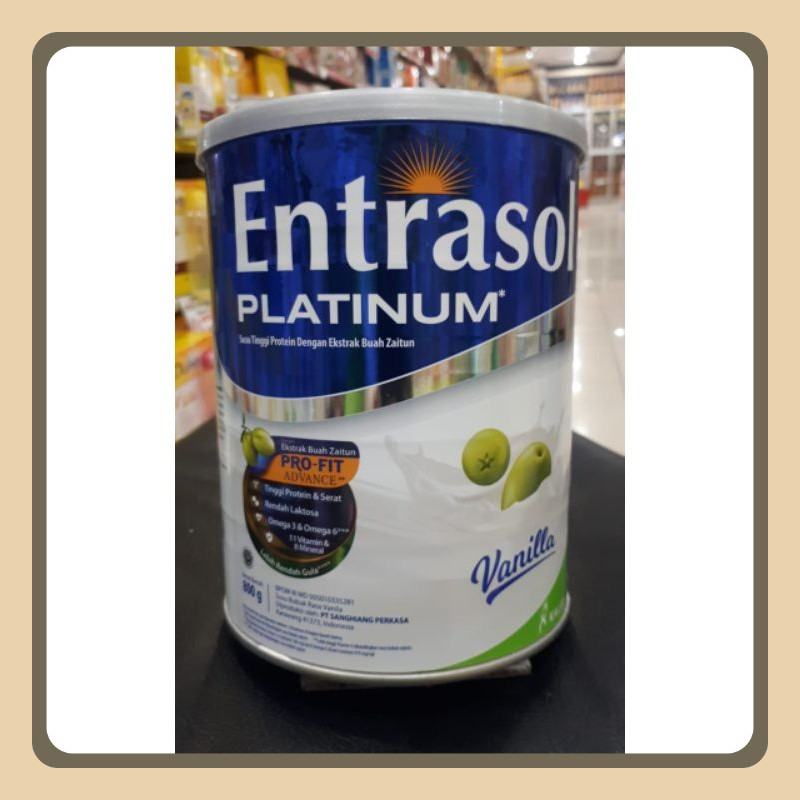 

Entrasol Platinum Vanilla / Coklat 800gr