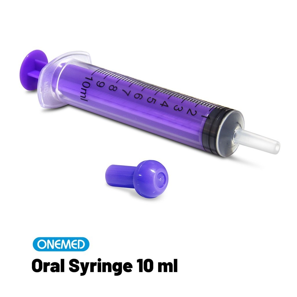 ONEMED Oral Feeding Syringe 10 ML Pcs - Alat Bantu Makan Minum Obat Cair OP