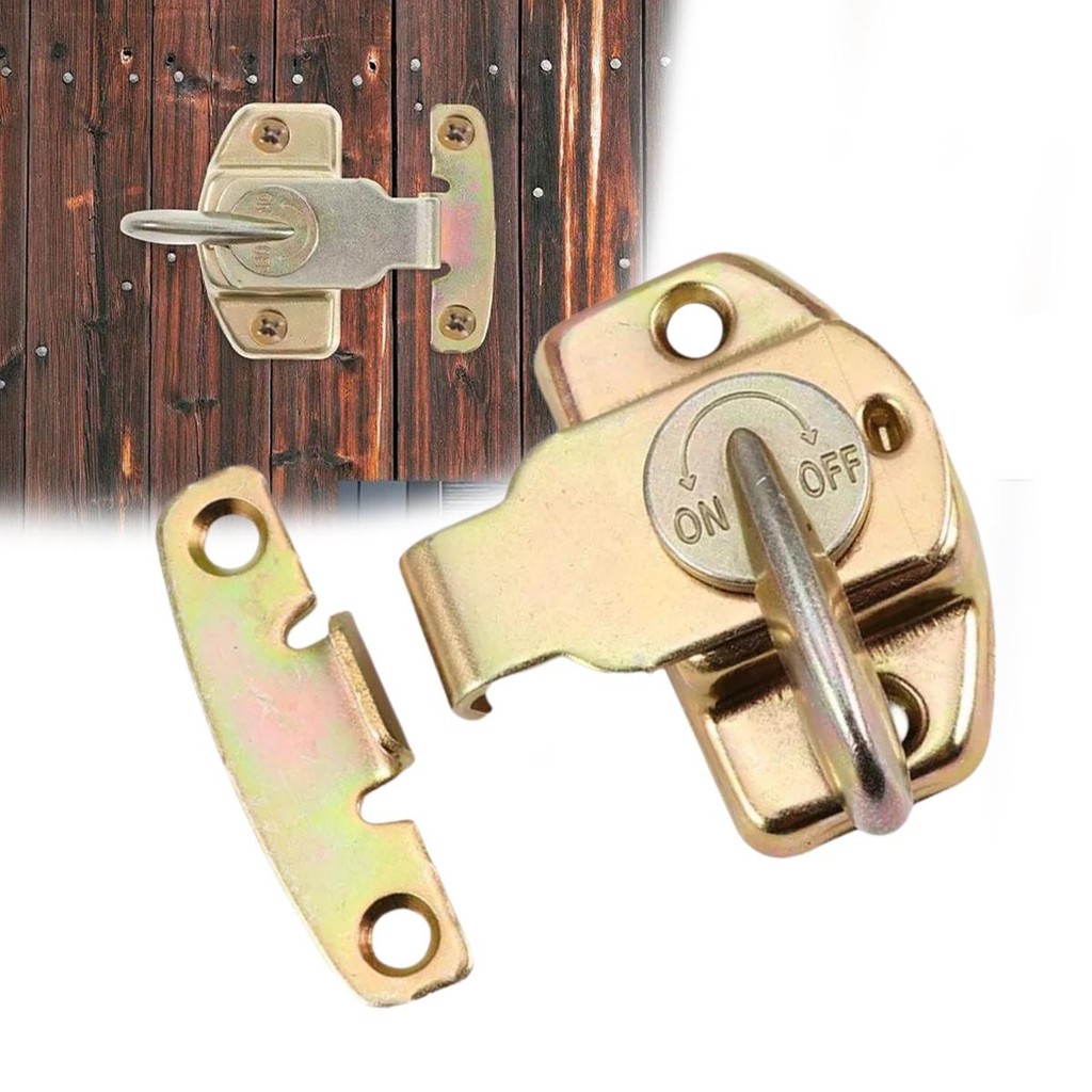 kunci pintu sleding Aluminium Sliding Kayu Grendel Slot Pintu Jendela Grendel Putar Slot besi Grende