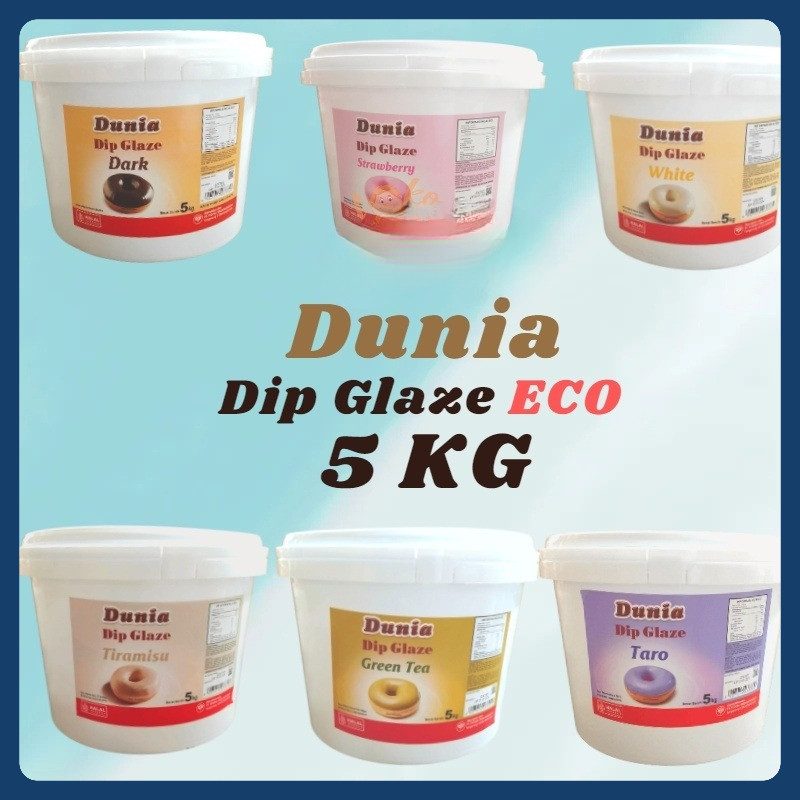 

Dunia Dip Glaze Eco 5kg All Variant Topping Donut