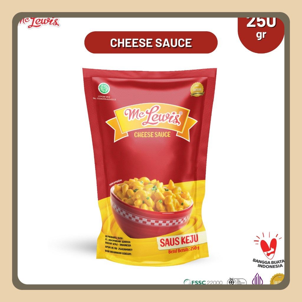 

Mc Lewis Cheese Sauce 250g - Bahan Pilihan, Teknologi Terkini