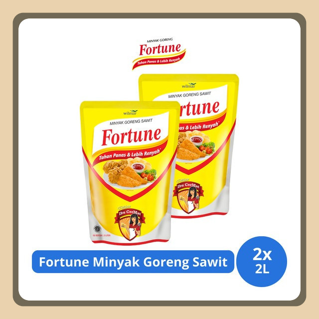 

Fortune Minyak Goreng Sawit Pouch 2L x 2 pcs