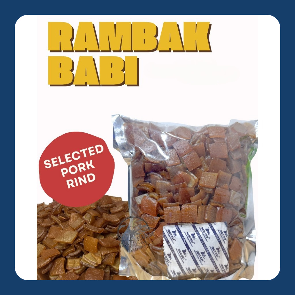 

Rambak Babi Mentah Import (Pork Rind Pellets) Kerupuk Babi Impor 1 Kg-250 Gr