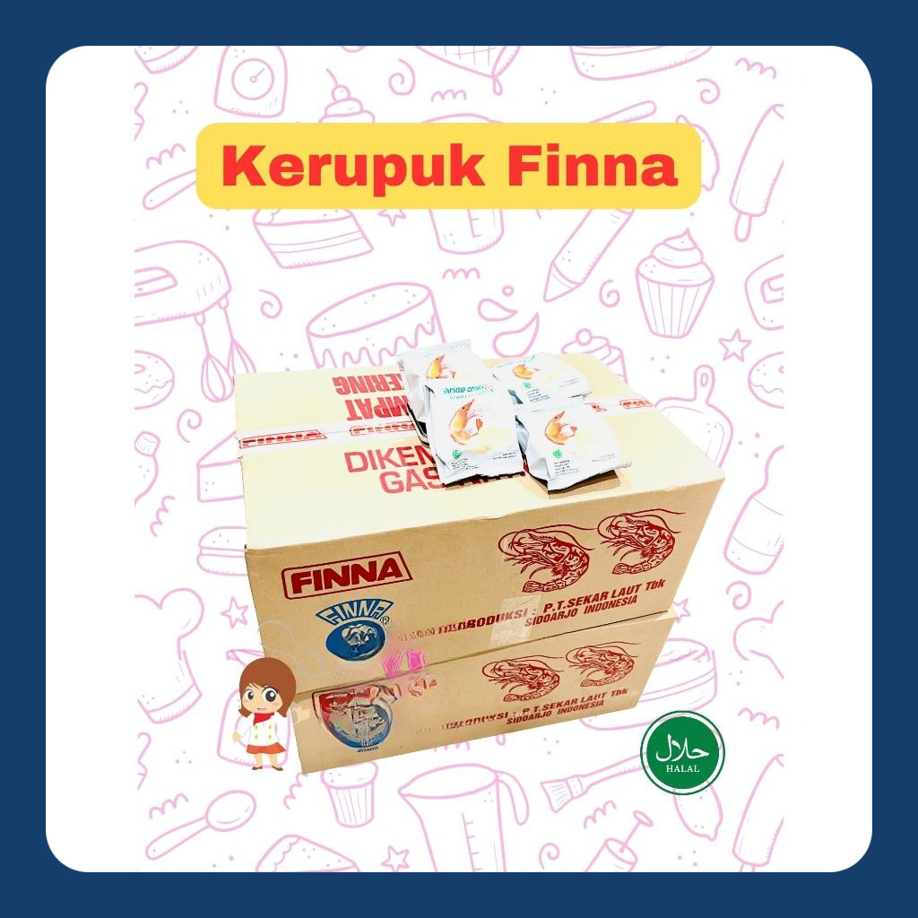 

Kerupuk Udang FINNA sachet Shrimp Cracker per dus