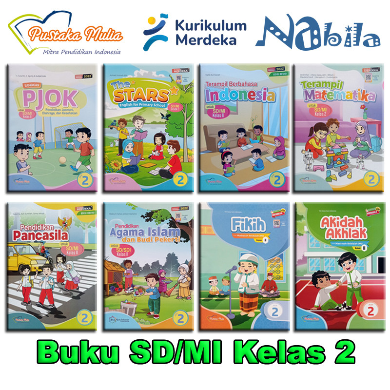 Pustaka Mulia Buku Paket Kelas 2 SD/MI Kurikulum Merdeka