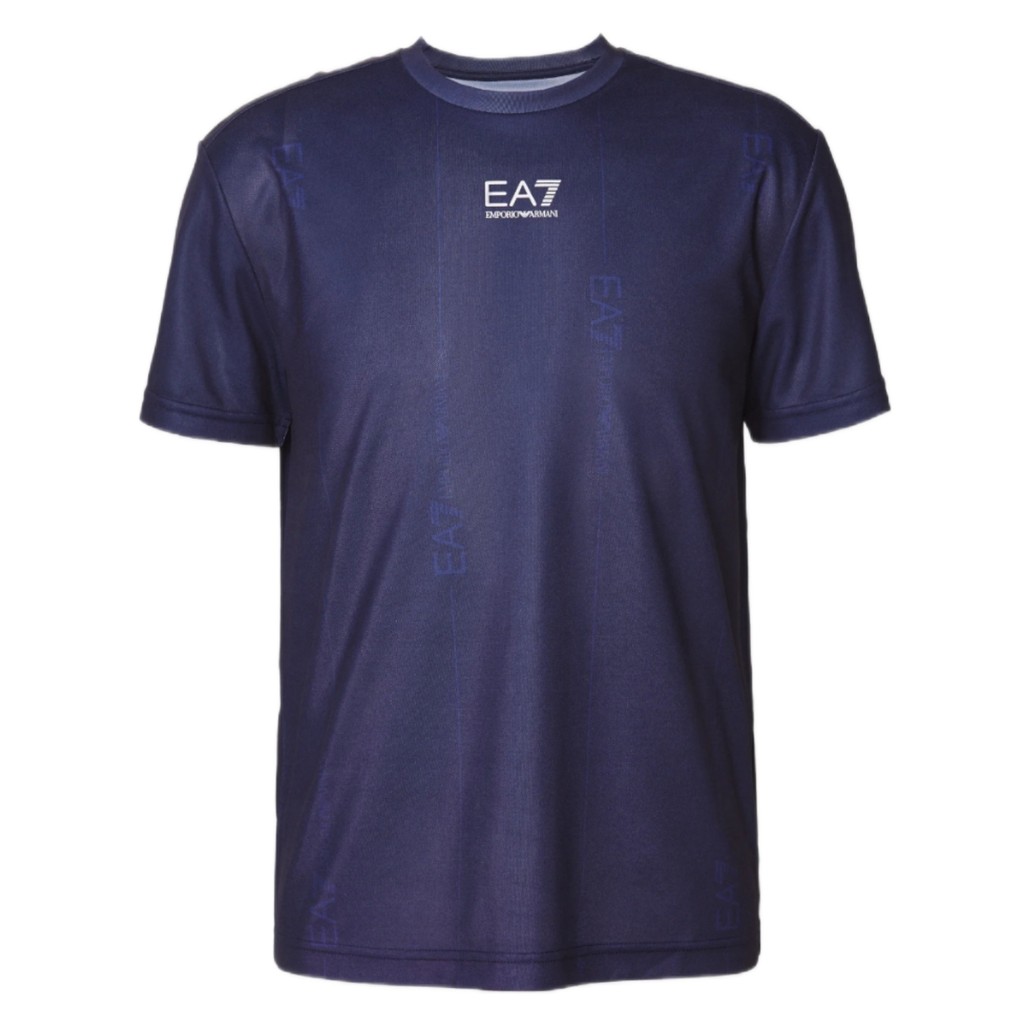 EA EA7 Logo Small Print Navy / Kaos Branded Original