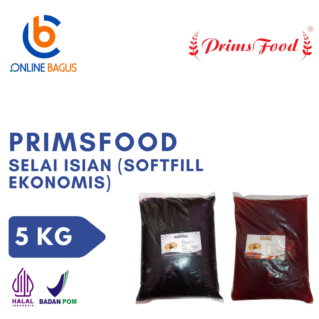 

Primsfood Softfill Ekonomis Selai Isian Rasa Strawberry dan Blueberry 5kg